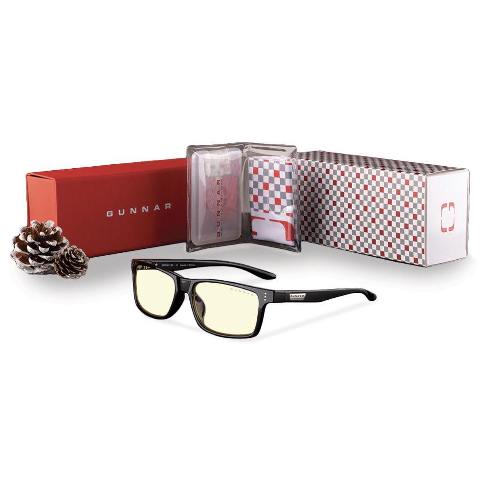 Комплект GUNNAR Vertex Onyx Holiday Bundle - Очила, калъф, почистващ спрей