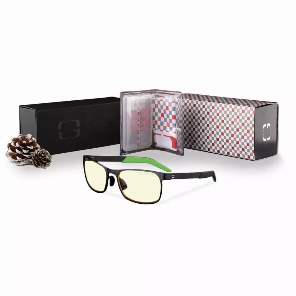 Σετ GUNNAR OPTICS Razer FPS Onyx Holiday Bundle - Γυαλιά, θήκη, καθαριστικό σπρέι