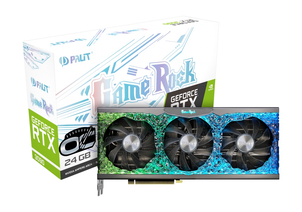 Видео карта PALIT GeForce RTX 3090 GAMEROCK OC 24G