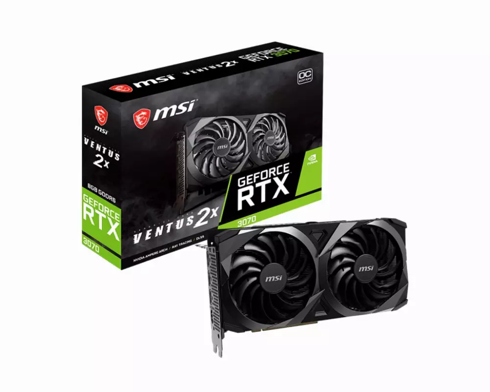 Видео карта MSI GeForce RTX 3070 VENTUS 2X OC 8GB LHR