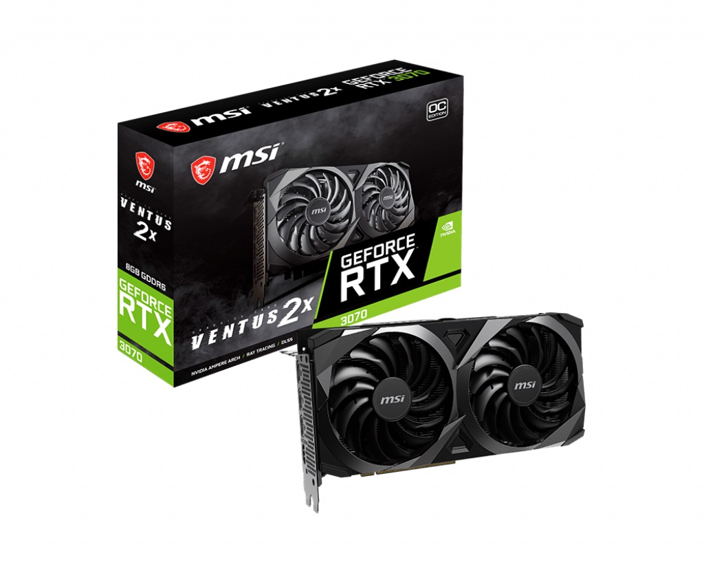 Видео карта MSI GeForce RTX 3070 VENTUS 2X OC 8GB LHR