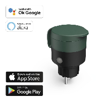 Смарт контакт HAMA Outdoor, WiFi, 2300W, Гласов контрол