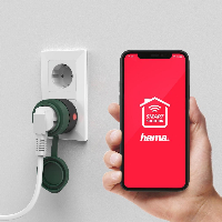 Смарт контакт HAMA Outdoor, WiFi, 2300W, Гласов контрол