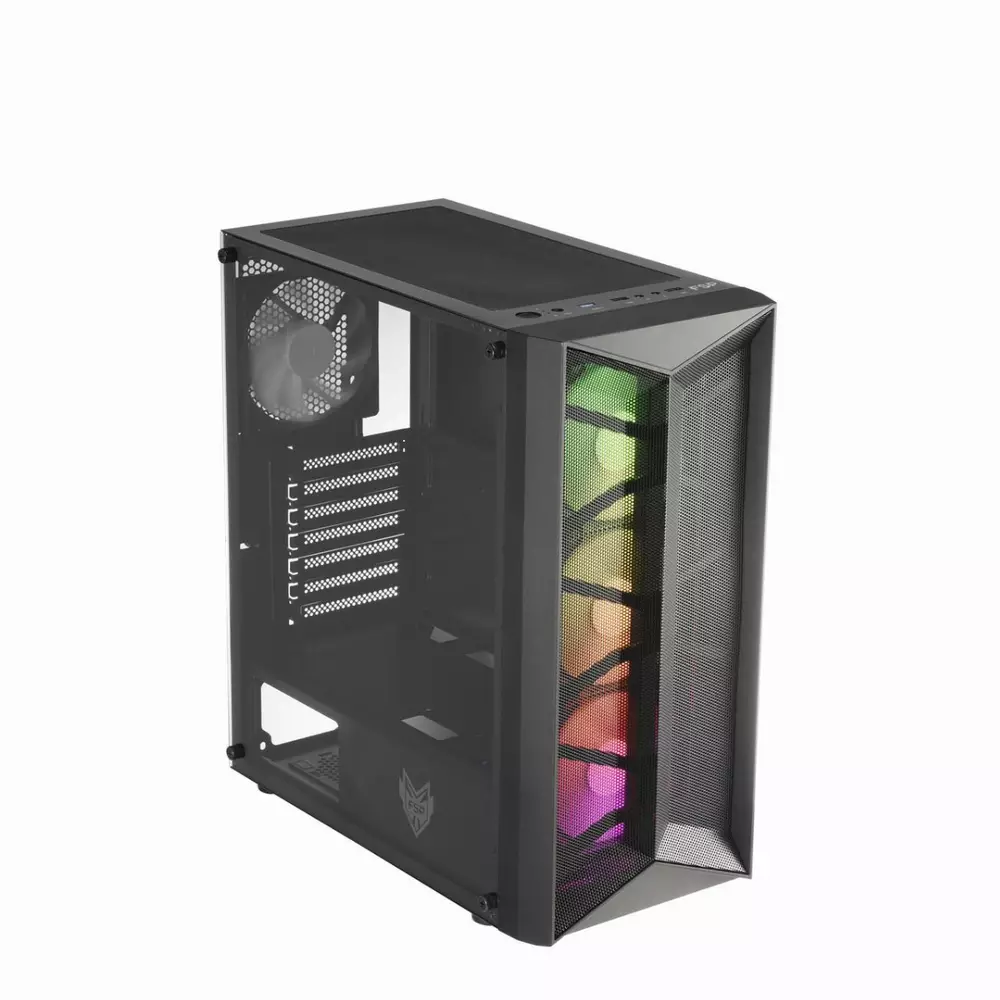 Кутия FSP CMT211A RGB TG Black