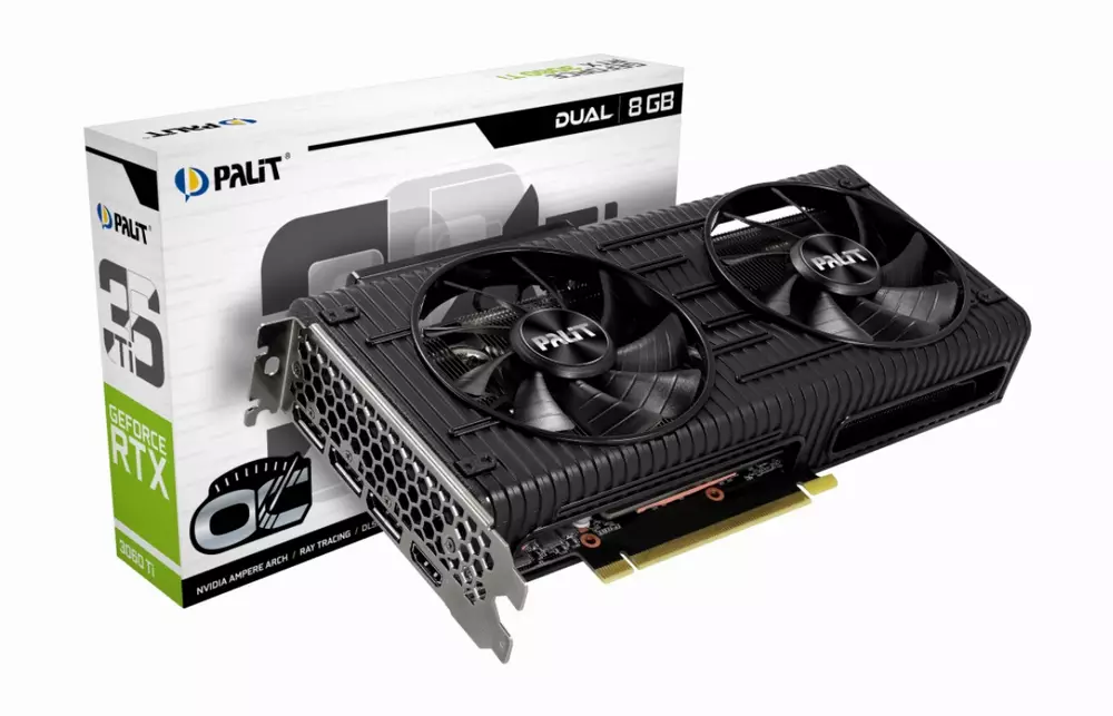 Видео карта PALIT GeForce RTX 3060 Ti Dual OC 8GB LHR