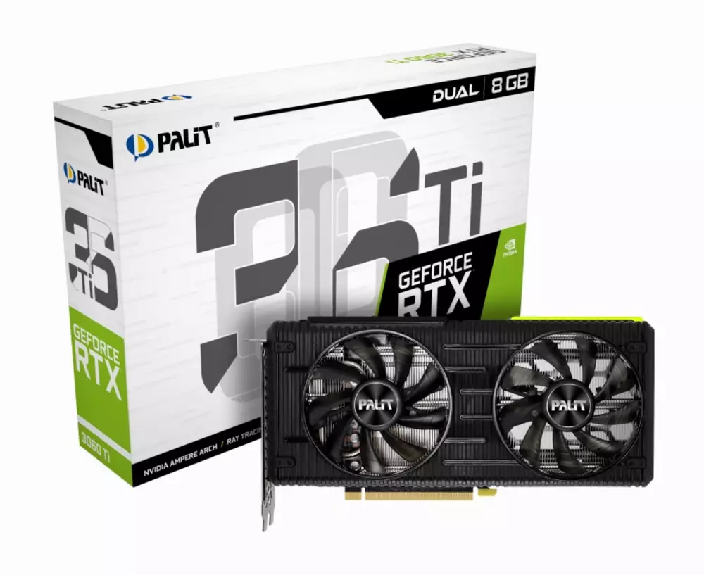 Видео карта PALIT GeForce RTX 3060 Ti Dual 8GB LHR