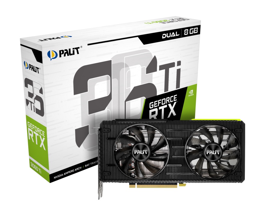 Видео карта PALIT GeForce RTX 3060 Ti Dual 8GB LHR
