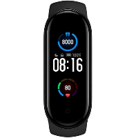 Фитнес гривна Xiaomi Mi Smart Band 5, 1.1", AMOLED дисплей, Черен