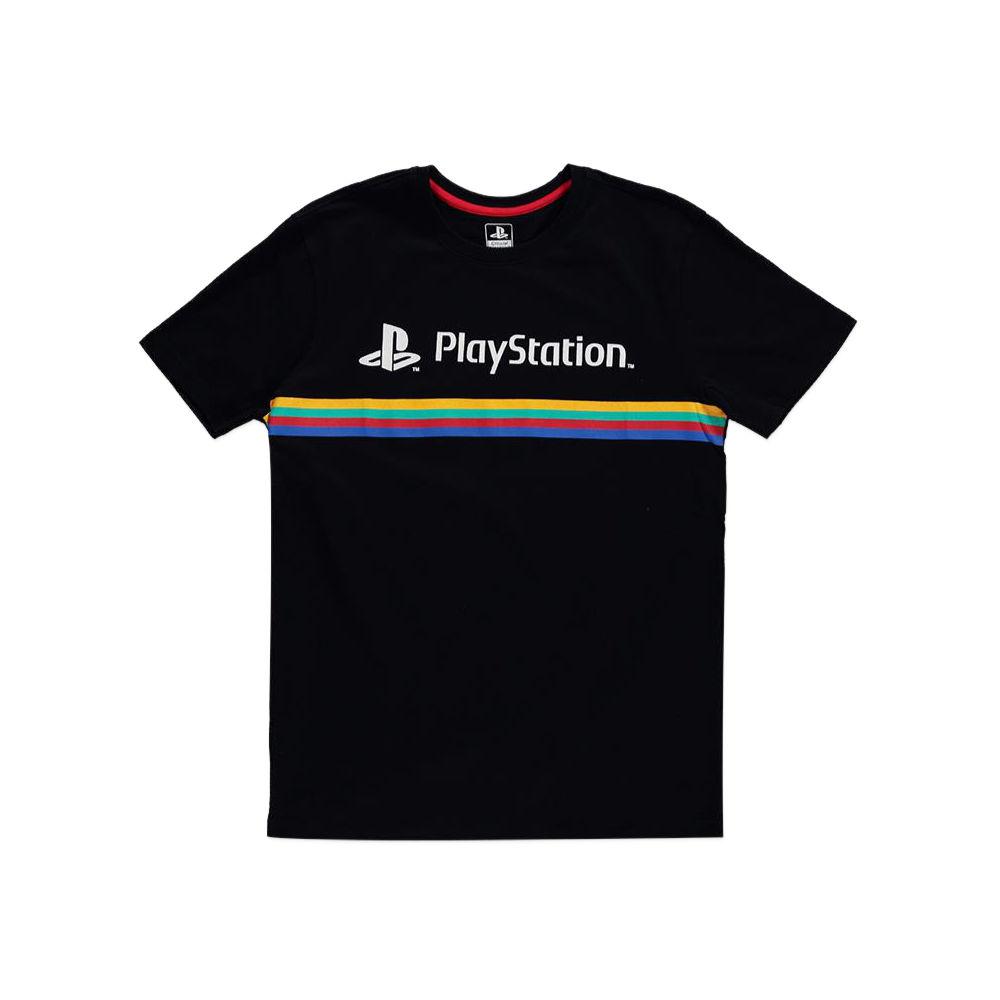 Тениска Difuzed Sony Playstation Color Stripe Logo - Men's T-shirt - M