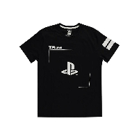 Тениска Difuzed Sony Playstation Black & White Logo - Men's T-shirt - S