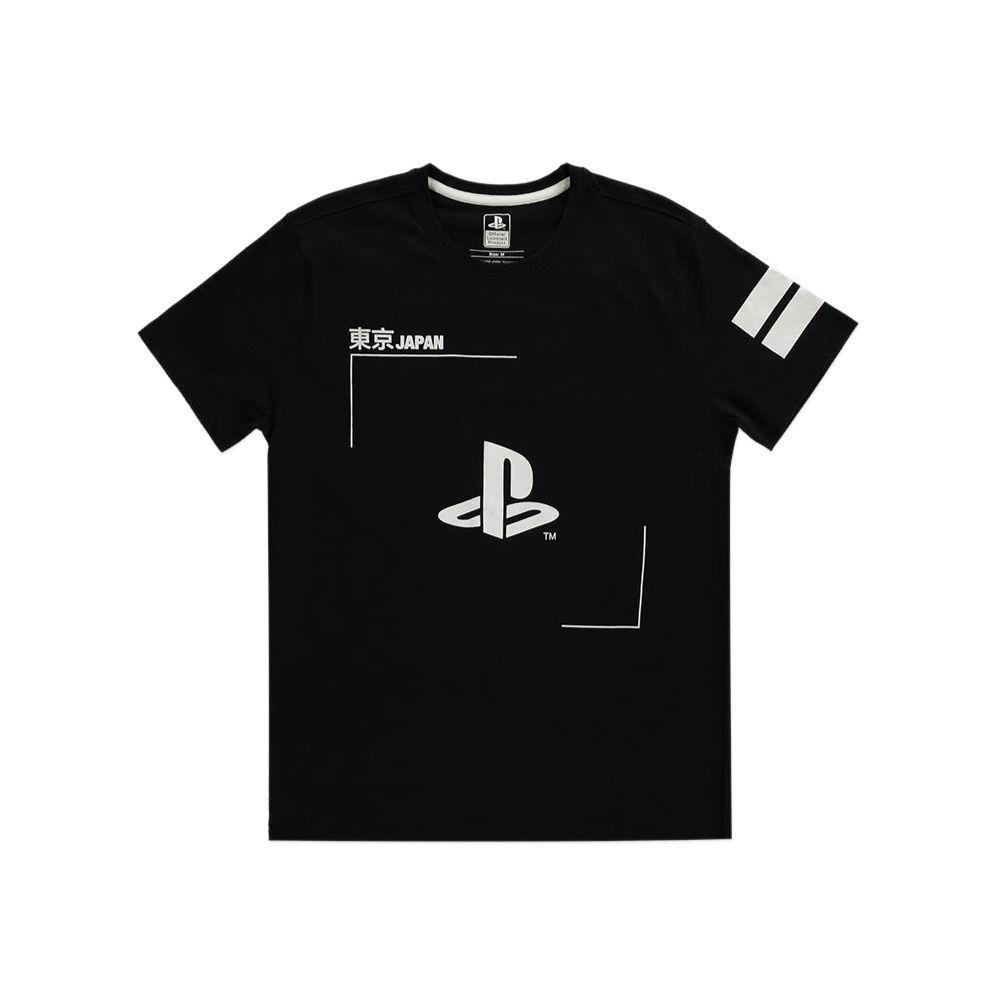 Тениска Difuzed Sony Playstation Black & White Logo - Men's T-shirt - XL