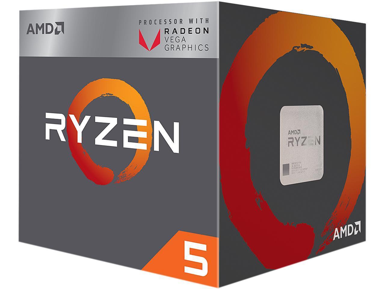 Процесор AMD RYZEN 5 2400G 4/8T (3.9 GHz Turbo, 6MB, 65W, AM4) BOX