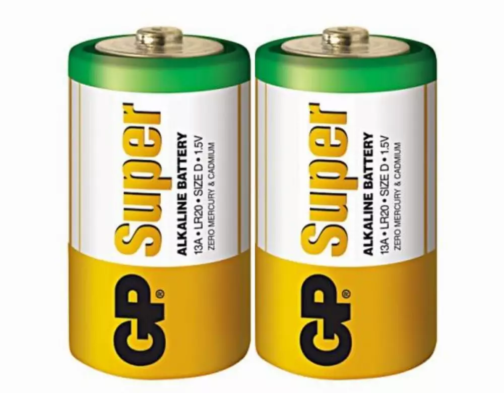 Алкална батерия GP SUPER LR20 /2 бр. в опаковка/  shrink 1.5V