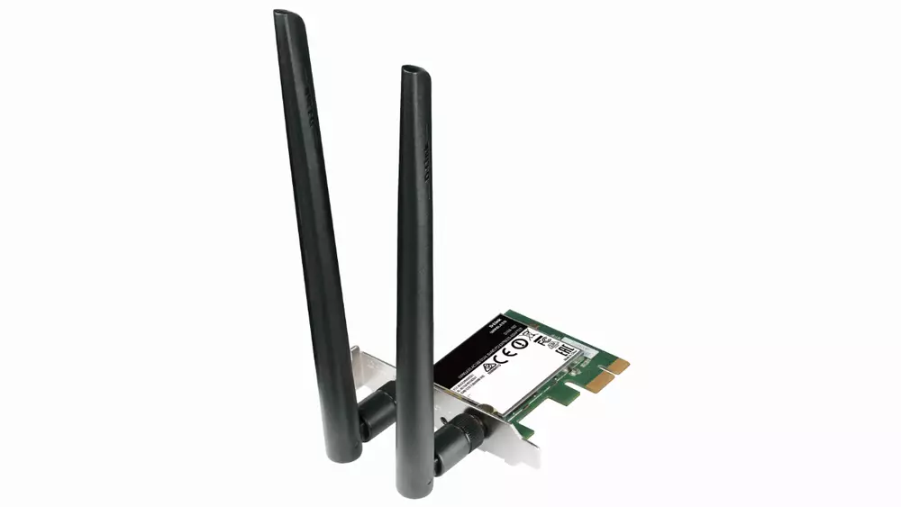 Безжичен Wireless адаптер D-Link DWA-582, Dual band, AC 1200, 2.4/ 5GHz,  PCI Express