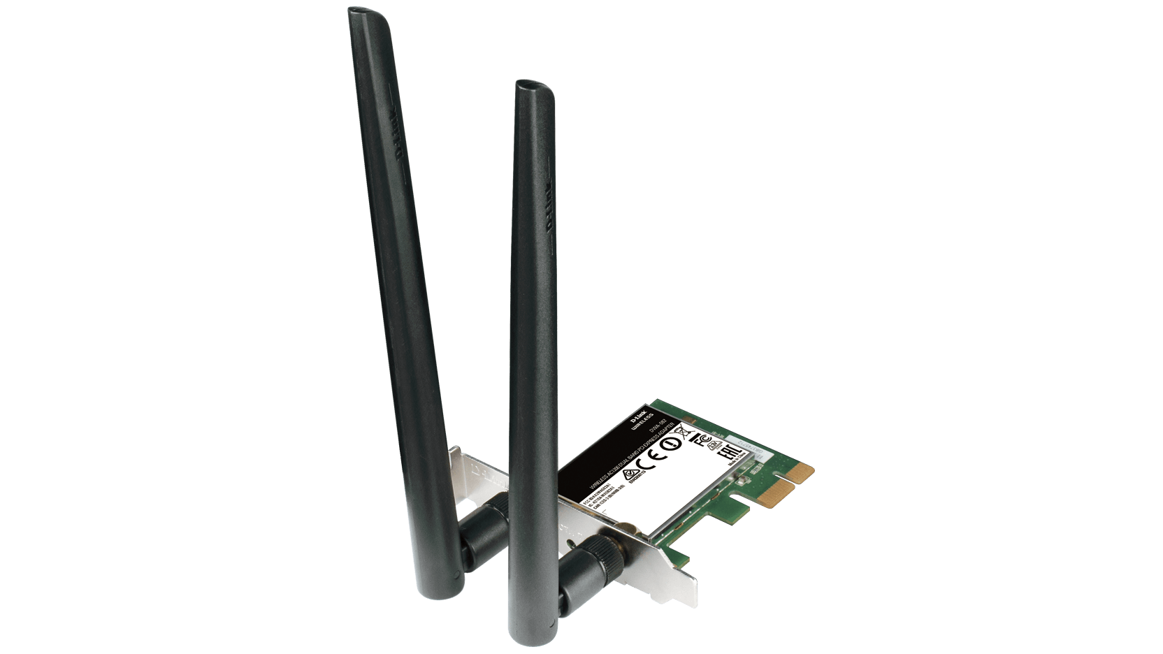 Безжичен Wireless адаптер D-Link DWA-582, Dual band, AC 1200, 2.4/ 5GHz,  PCI Express