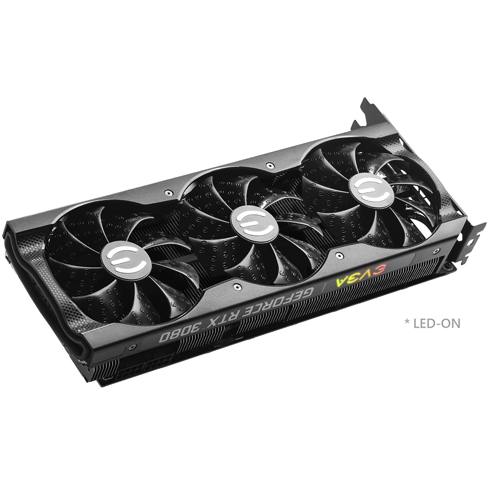Видео карта EVGA GeForce RTX 3080 XC3 Black Gaming 10GB