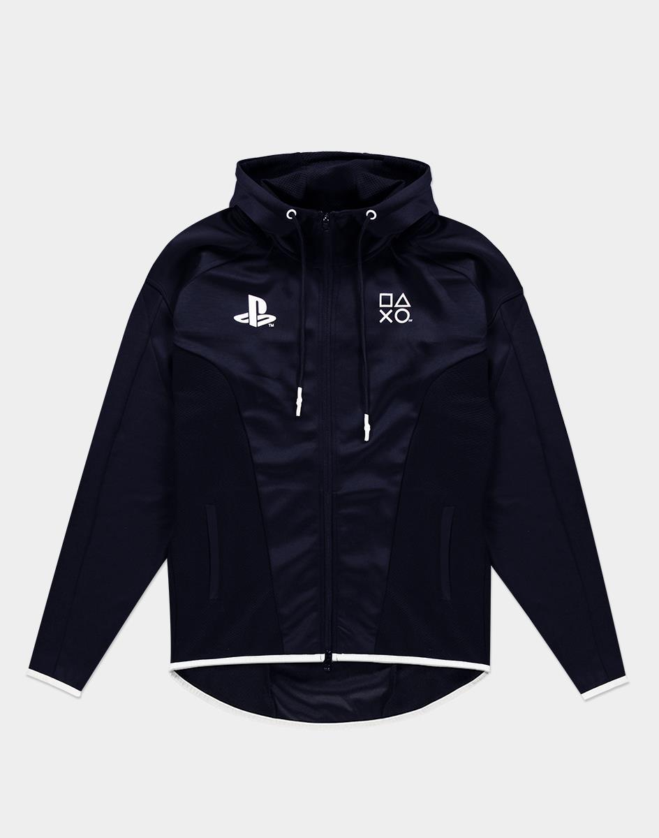 Суитчър Playstation - Black & White Teq Men's Hoodie - XXL