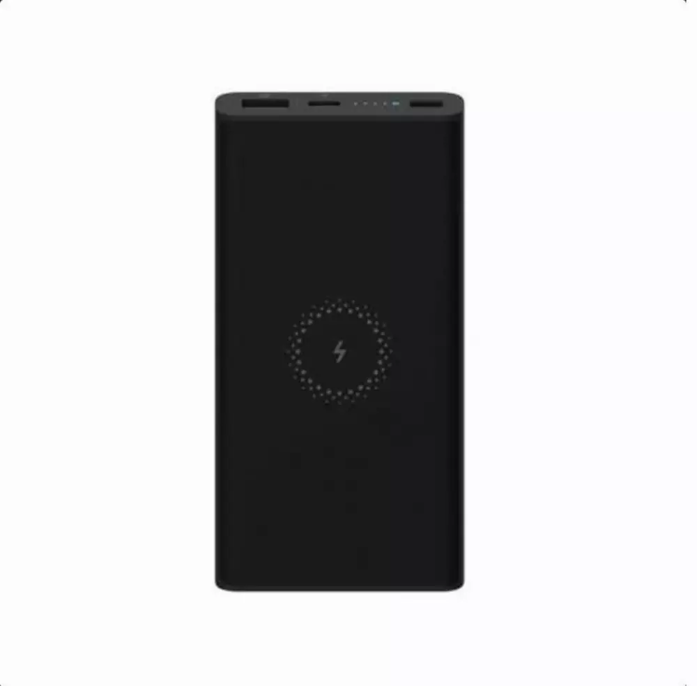 Външна батерия Xiaomi Mi Essential, 10000 mAh, безжично зареждане, USB-C, USB, 9V/2A, Черна