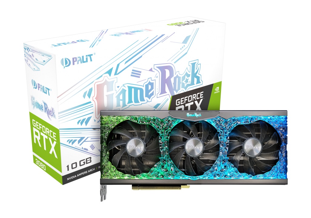 Видео карта PALIT GeForce RTX 3080 GameRock 10GB LHR