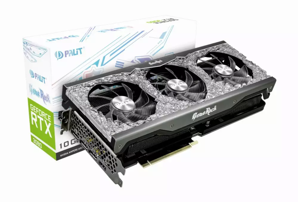 Видео карта PALIT GeForce RTX 3080 GameRock 10GB LHR