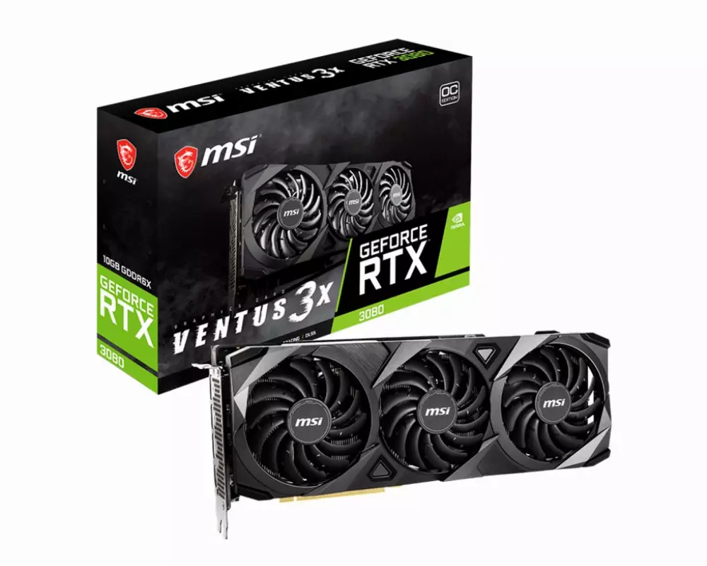 Видео карта MSI GeForce RTX 3080 VENTUS 3X 10G OC