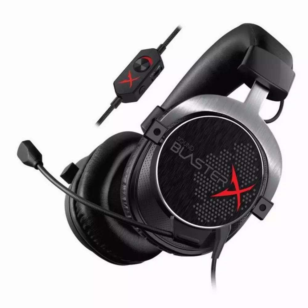Слушалки с микрофон CREATIVE SoundblasterX H5, Черен