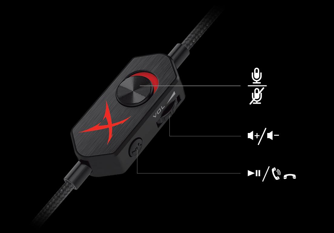 Слушалки с микрофон CREATIVE SoundblasterX H5, Черен