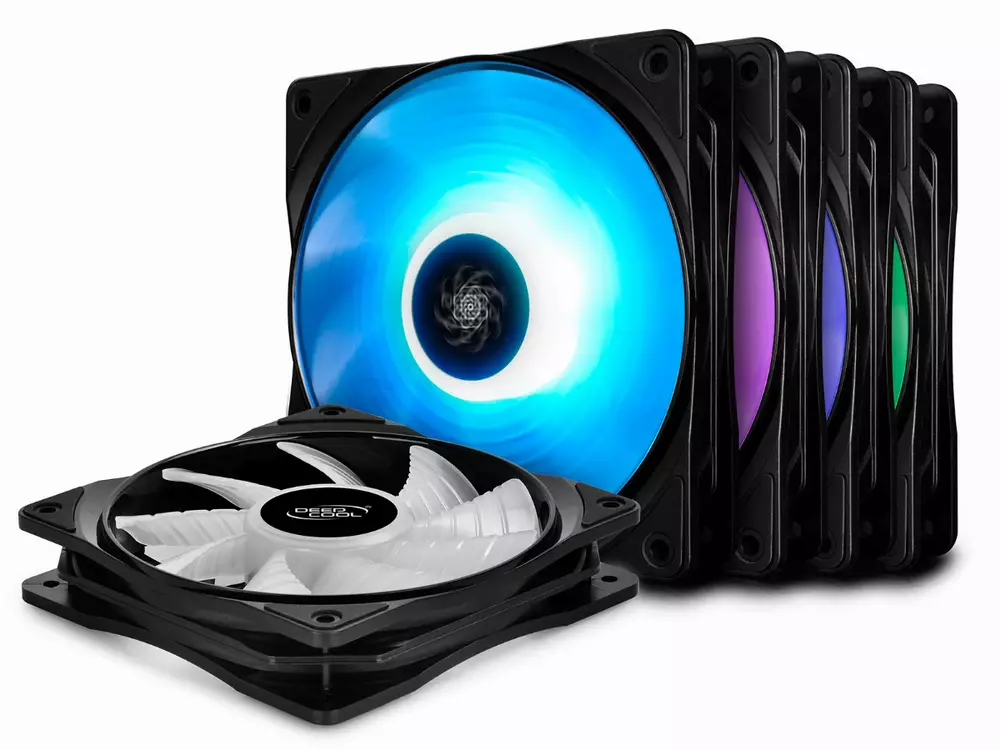 Комплект вентилатори DeepCool RF120M RGB Fan Pack 5-in-1 5x120mm