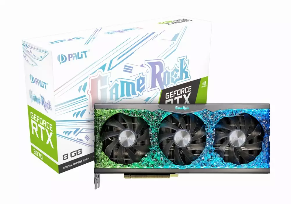 Видео карта PALIT GeForce RTX 3070 GAMEROCK 8GB
