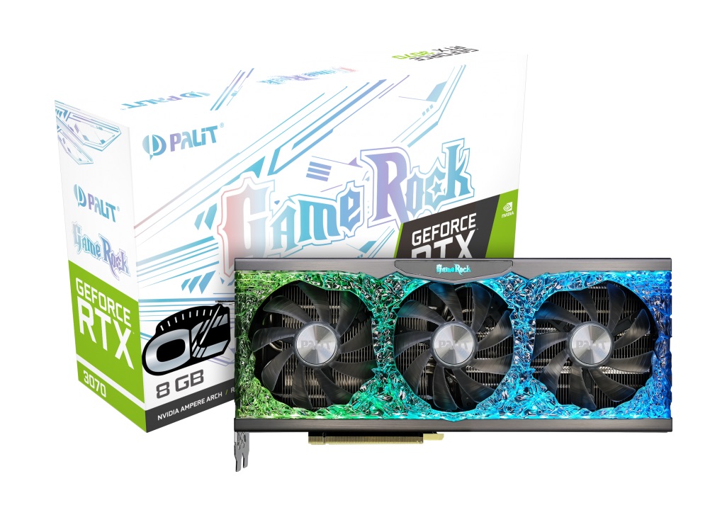 Видео карта PALIT GeForce RTX 3070 GAMEROCK OC 8GB
