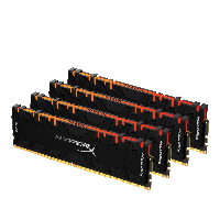 Памет Kingston HyperX Predator RGB 64GB (2x16GB) DDR4, PC4-25600, 3200MHz, CL16, HX432C16PB3AK4/64