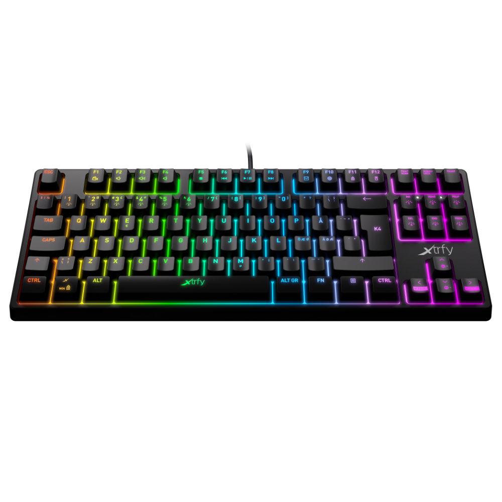 Геймърскa механична клавиатура Xtrfy K4 TKL RGB Kailh Red Switch UK Layout