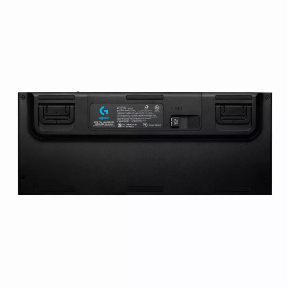 Безжична геймърска механична клавиатура Logitech, G915 TKL Black Lightsync RGB, Clicky суичове