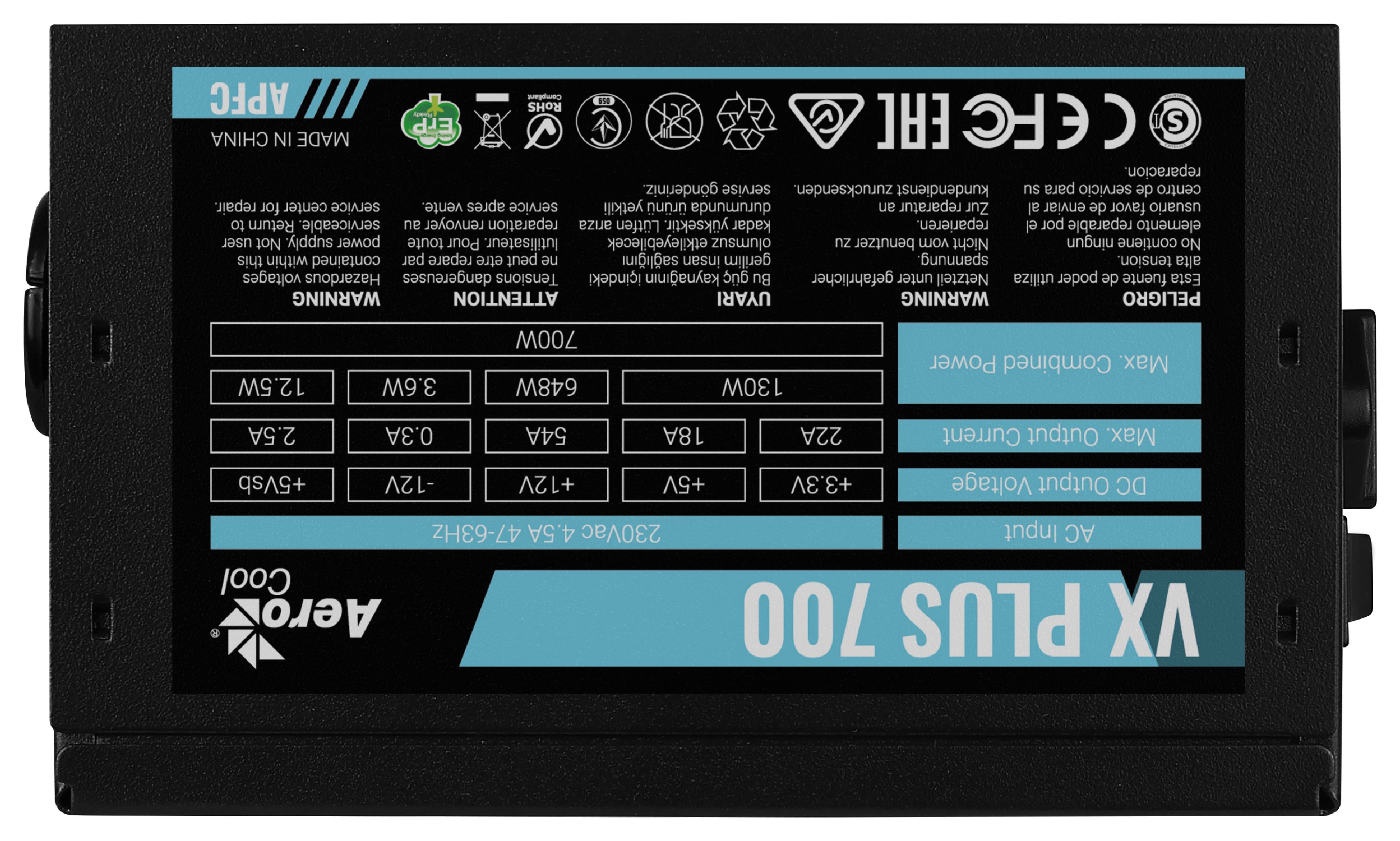 Захранване AeroCool VX PLUS 700W A-PFC PSU