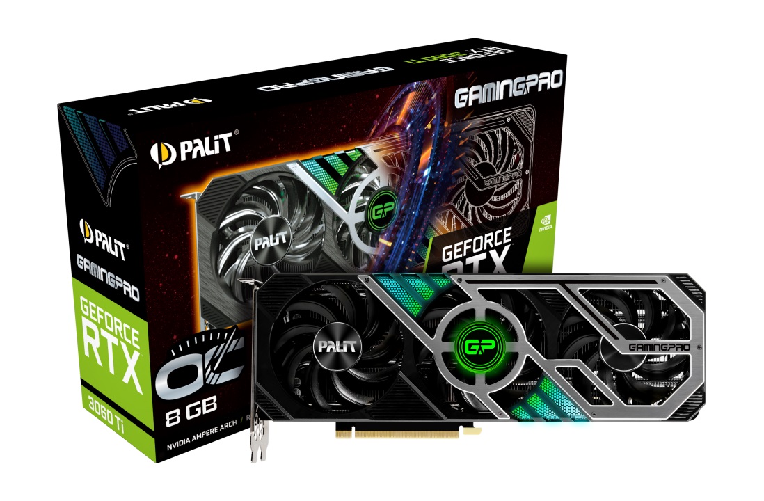 Видео карта PALIT GeForce RTX 3060 Ti GAMINGPRO 8GB
