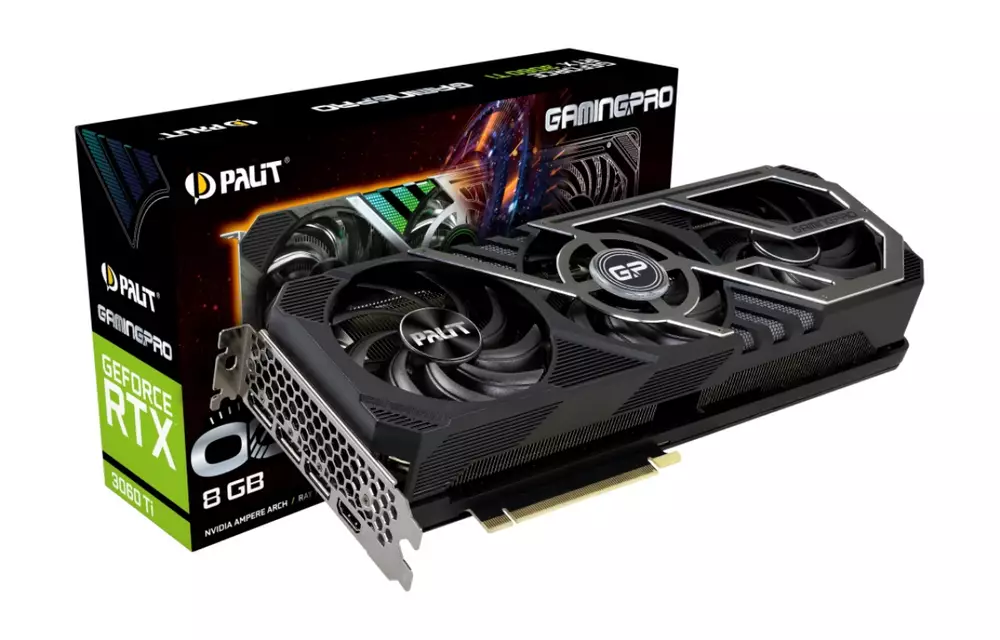 Видео карта PALIT GeForce RTX 3060 Ti GAMINGPRO 8GB