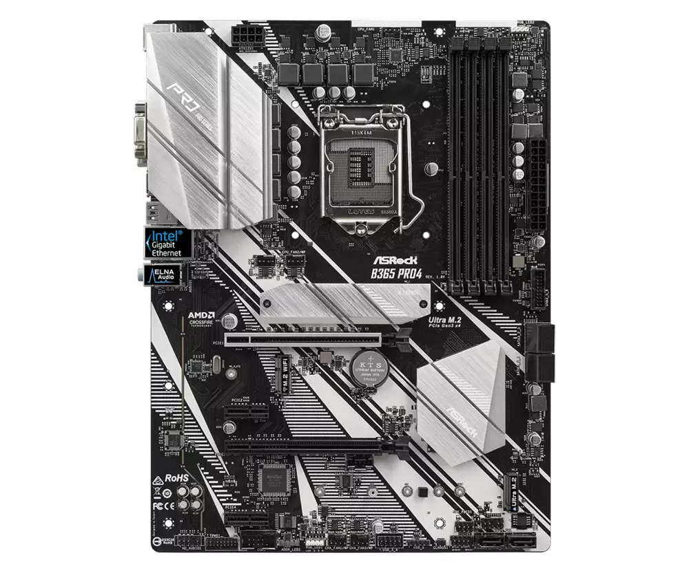 Дънна платка ASROCK B365-PRO4, Socket 1151 (300 Series), 4 x DDR4