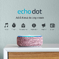 Преносима смарт тонколона Amazon Echo Dot 3 Charcoal, гласов асистент, Plum