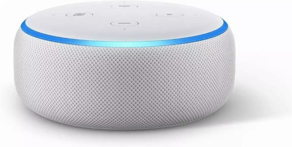 Преносима смарт тонколона Amazon Echo Dot 3 Charcoal, гласов асистент, White