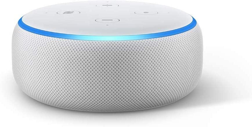 Преносима смарт тонколона Amazon Echo Dot 3 Charcoal, гласов асистент, White