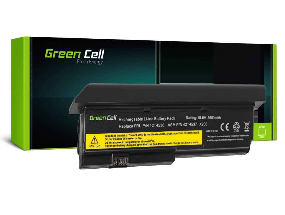 Батерия  за лаптоп IBM Lenovo ThinkPad X200 X201 X201i 42T4534 10.8V 6600mAh GREEN CELL