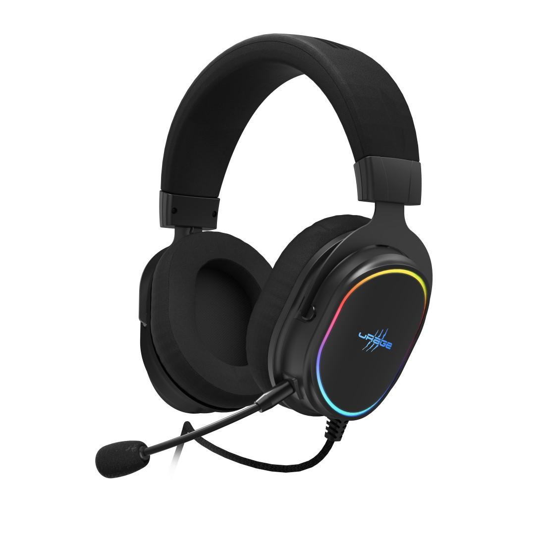 Auriculares gaming Hama uRage SoundZ 800 7.1, Micrófono, USB, RGB, Negro