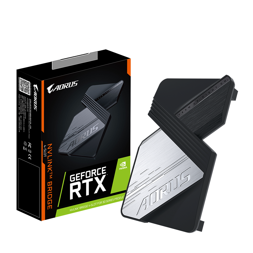 Мост за 2 графични карти Gigabyte AORUS GeForce RTX NVLink Bridge 4 Slot 30 Series