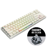 Геймърскa механична клавиатура Ducky x Varmilo Miya Pro Rainbow RGB, Cherry MX Silver