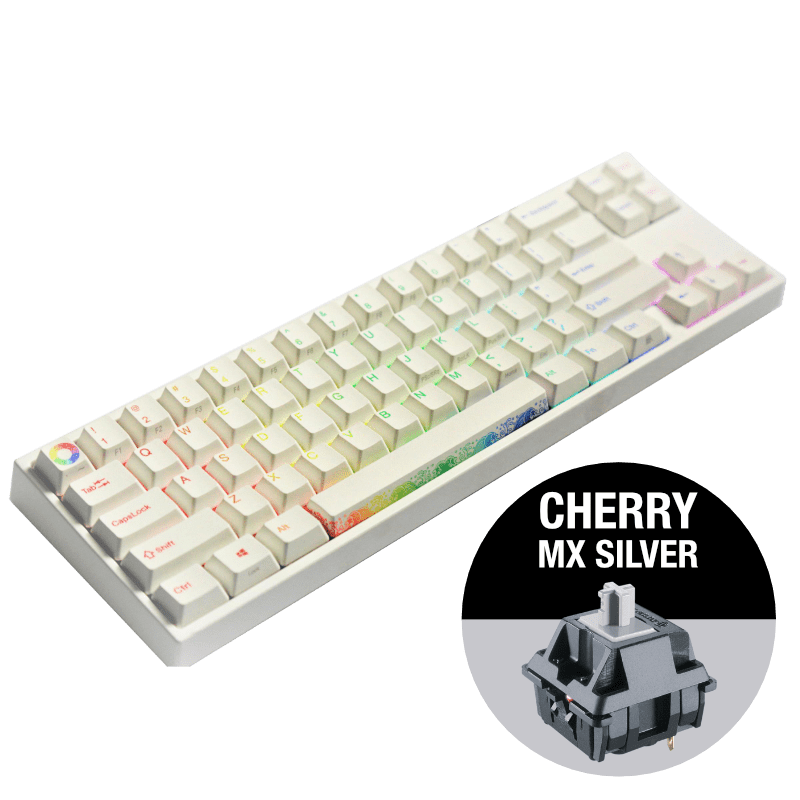 Gaming mechanical keyboard Ducky x Varmilo Miya Pro Rainbow RGB, Cherry MX Silver