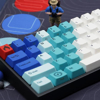 Геймърскa механична клавиатура Ducky x Varmilo Miya Pro Summit White LED, Cherry MX Red