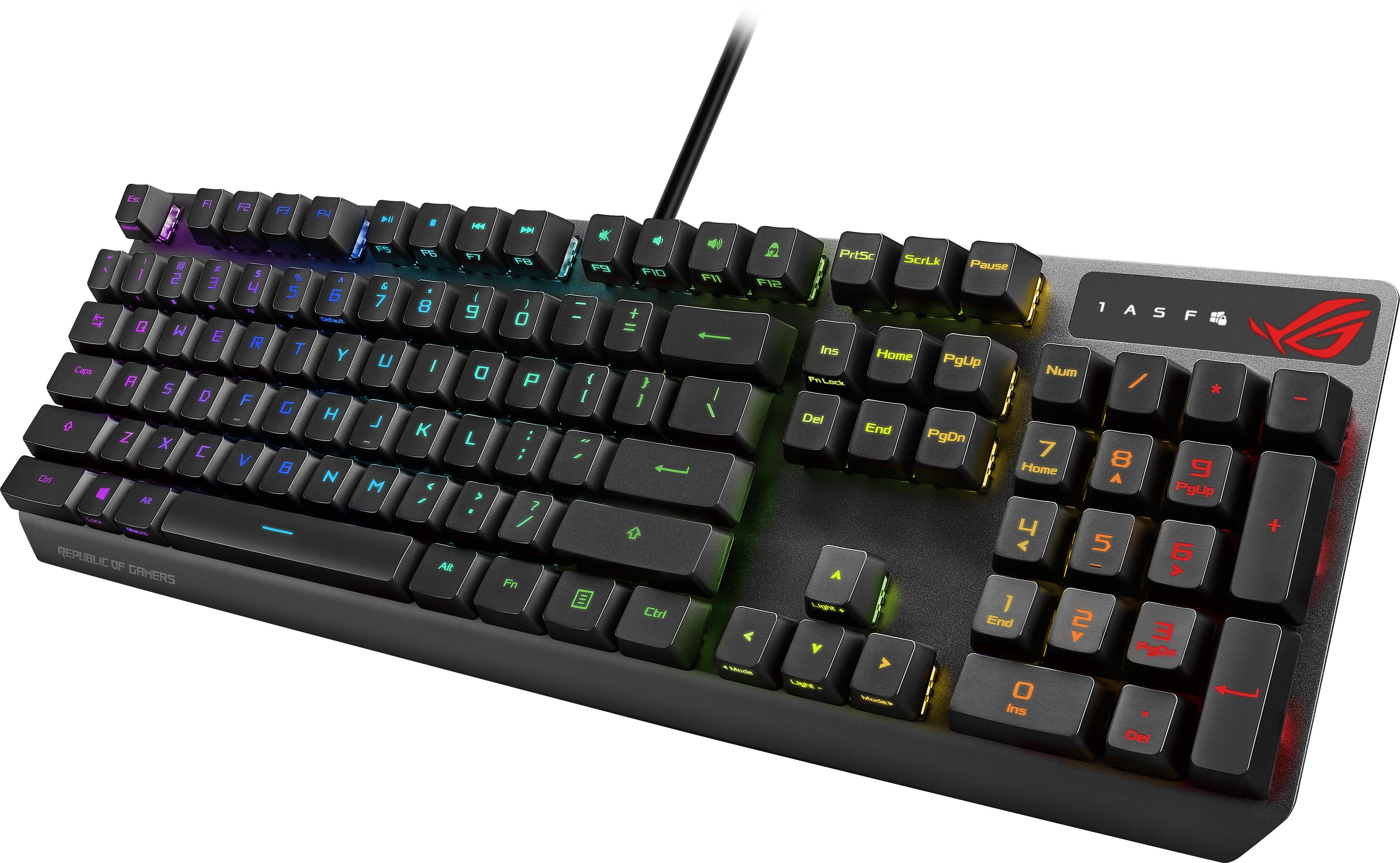 Геймърска механична клавиатура Asus ROG Strix Scope RX RED Optical Mechanical Switches