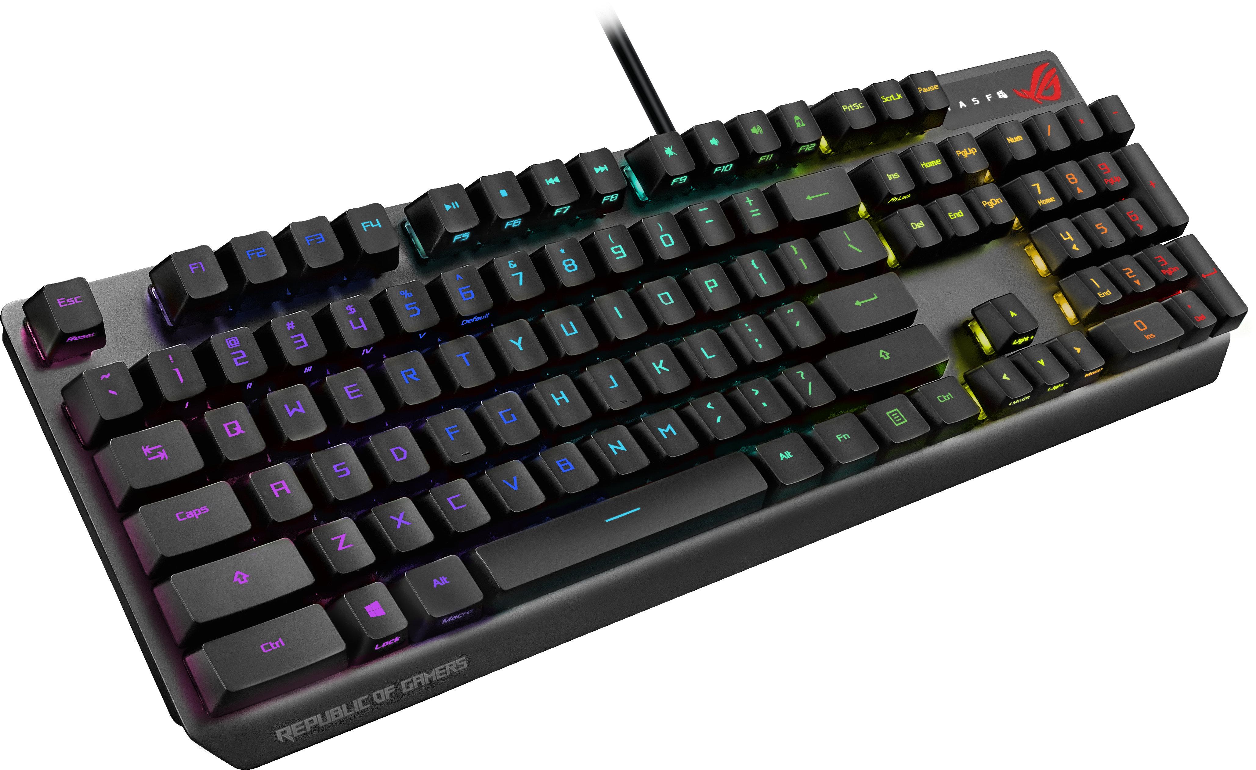 Геймърска механична клавиатура Asus ROG Strix Scope RX RED Optical Mechanical Switches