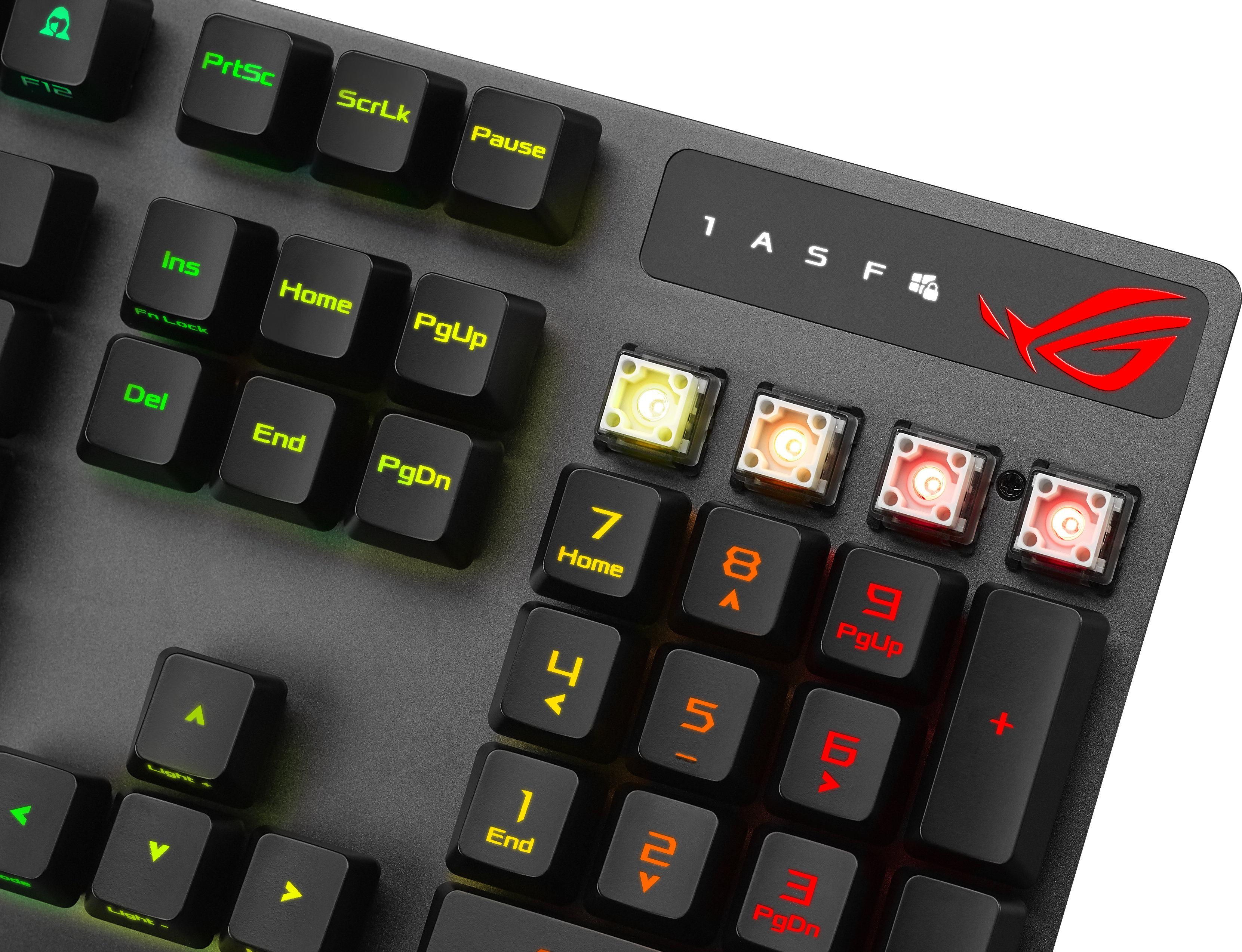 Геймърска механична клавиатура Asus ROG Strix Scope RX RED Optical Mechanical Switches