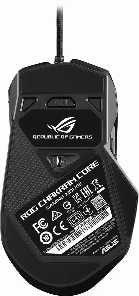 Геймърска мишка ASUS ROG Chakram Core - 90MP01T0-BMUA00
